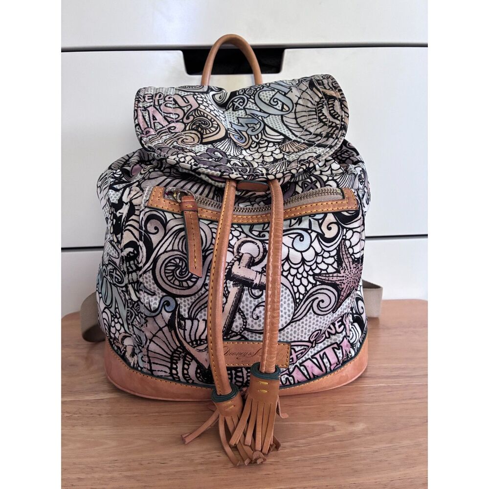 Dooney & Bourke Disney Cruise Line Nylon & Leather Backpack 2015 Retired!